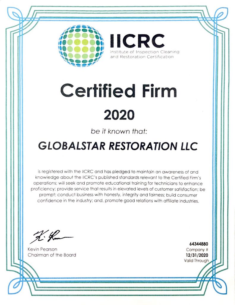 Awards & Certifications – Global Star Restoration-Mold